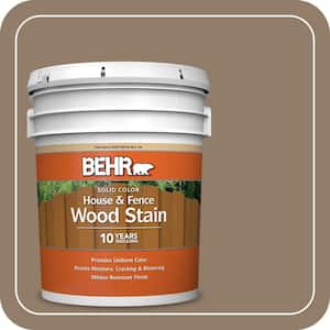 BEHR 5 gal. #PPU5-18 Chocolate Swirl Solid Color House and Fence