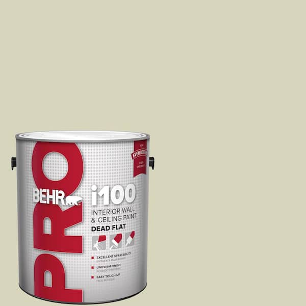 BEHR PRO 1 gal. #PPU9-17 Pale Cucumber Dead Flat Interior Paint