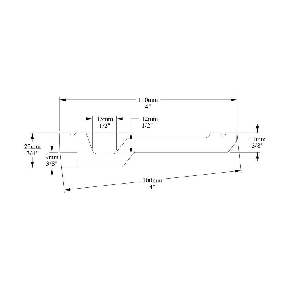Primed White Polyurethane Crown Moulding Set of 3