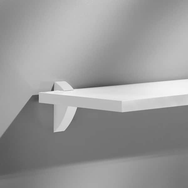 CLIP 0.75 in. White Decorative Shelf Bracket (2-Pack)
