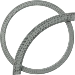 47 in. Dentil and Bead Ceiling Ring (1/4 of Complete Circle)
