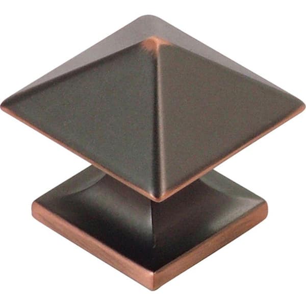 HICKORY HARDWARE Studio 1-1/4 in. Oil Rubbed Bronze Highlighted Cabinet Knob