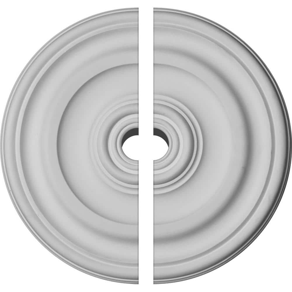 Ekena Millwork 18"OD X 3 1/2"ID X 1 1/4"P Kent Ceiling Medallion  Fits Canopies Up To 5 Hand Painted Frost