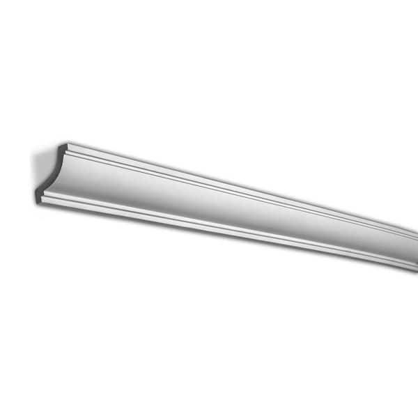 American Pro Decor 2 in. x 2 in. x 96 in. Plain Polyurethane Crown Moulding Pro Pack 48 LF (6-Pack)