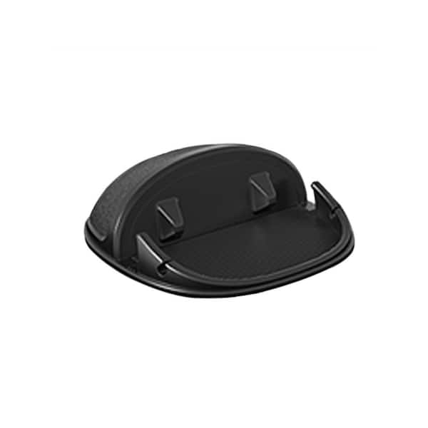 Universal Car Phone Holder with Slip-Free Silicone Pad, Washable & Reusable for Smartphones and GPS Devices, Black