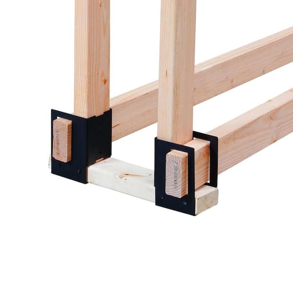 Pleasant Hearth 4 Piece Log Brackets LS B4 The Home Depot