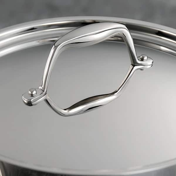 Buttermelt 2.5 Quart Stainless Steel Saucepan with Glass Strainer Lid,  Thicken Tri-ply Full Body, Multipurpose Sauce Pot with Two-Size Drainage  Holes