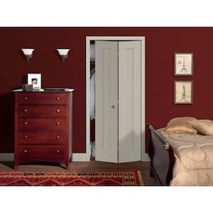30 in. x 80 in. Madison Desert Sand Painted Smooth Molded Composite Closet Bi-fold Door