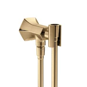 Locarno Handshower Holder with Outlet in Brushed Bronze