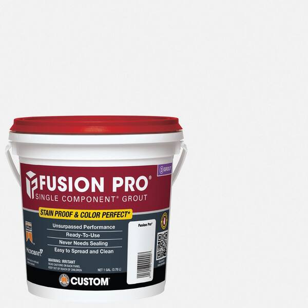 Custom Building Products Fusion Pro #641 Cool White 1 gal. Single Component Grout