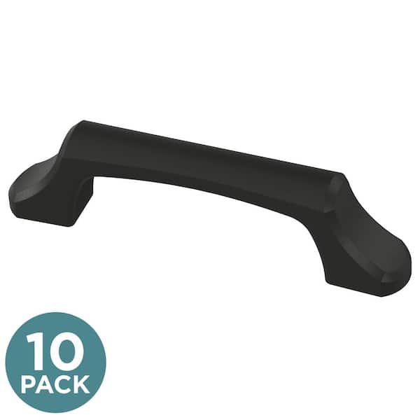 Liberty (10-Pack) Archways 3 in. (76 mm) Classic Matte Black Arch Cabinet Handle Drawer Pulls