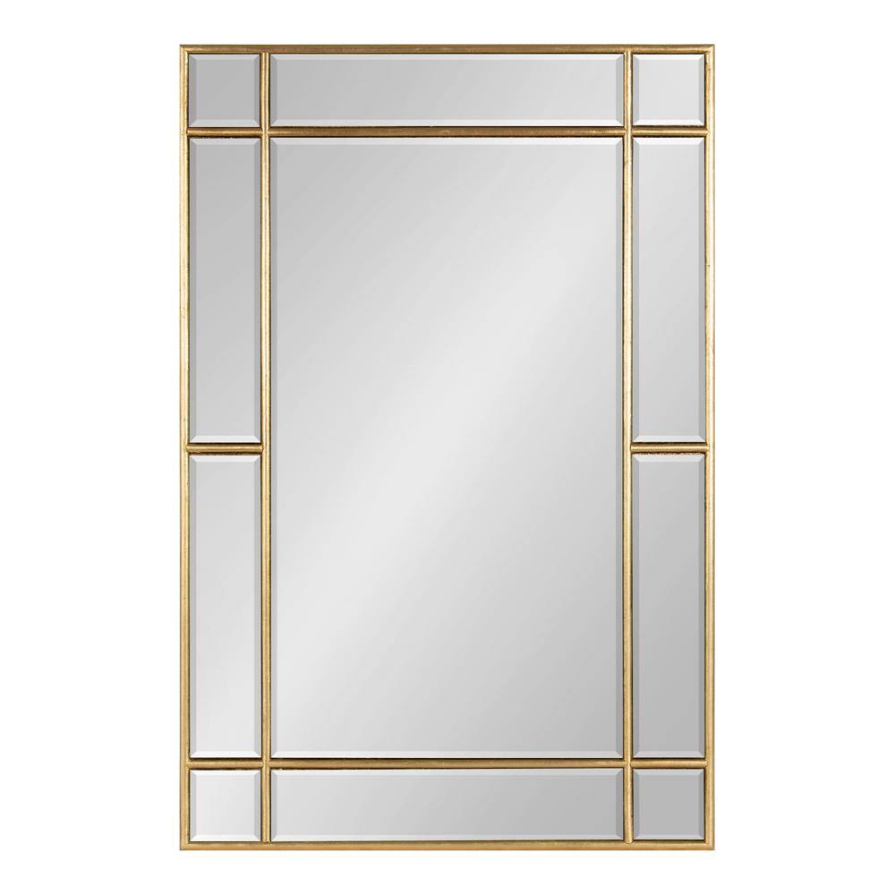 Gold Rectangular Full Length Wood Vanity Mirror