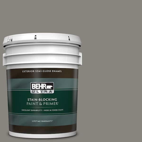 BEHR ULTRA 5 gal. #PPU8-22 Pier Semi-Gloss Enamel Exterior Paint & Primer
