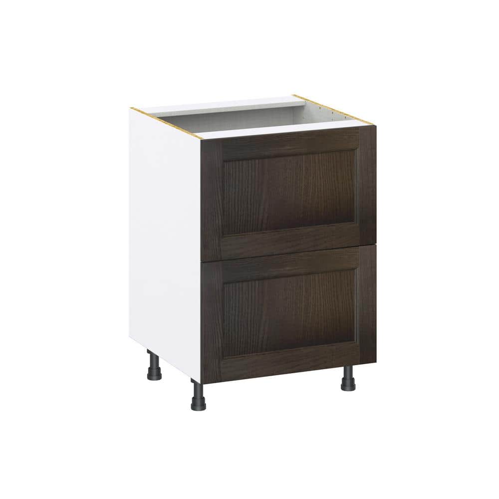 Georgetown 24 in. W x 24 in. D x 34.5 in. H Assembled Drawer Base Kitchen Cabinet in Chestnut with 2-Drawers price history on PriceWatchPro