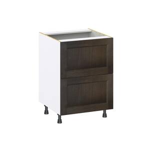 Lincoln Chestnut Solid Wood Assembled Base Kitchen Cabinet with 2 Drawers (24 in. W x 34.5 in. H x 24 in. D)