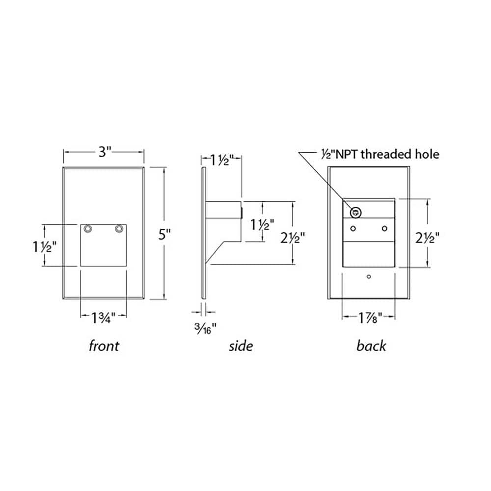 Brushed Nickel Dimmable LED Step and Wall Light