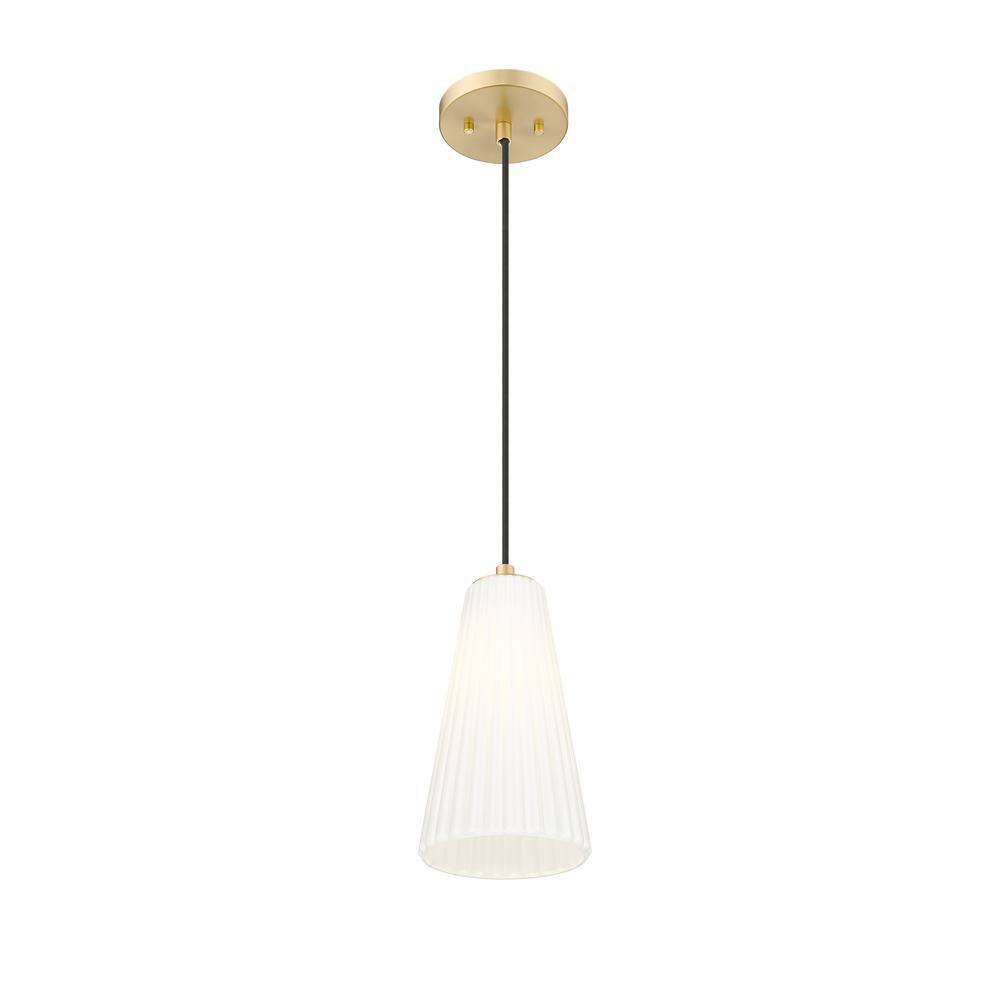 11-Inch Modern Gold Glass Pendant Light