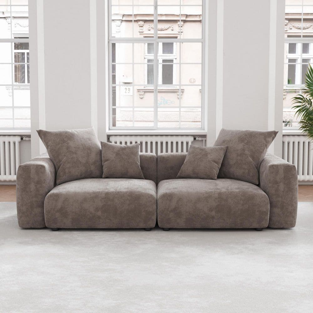 Magic Home Modern 102 in. Square Arm 2-piece Modular