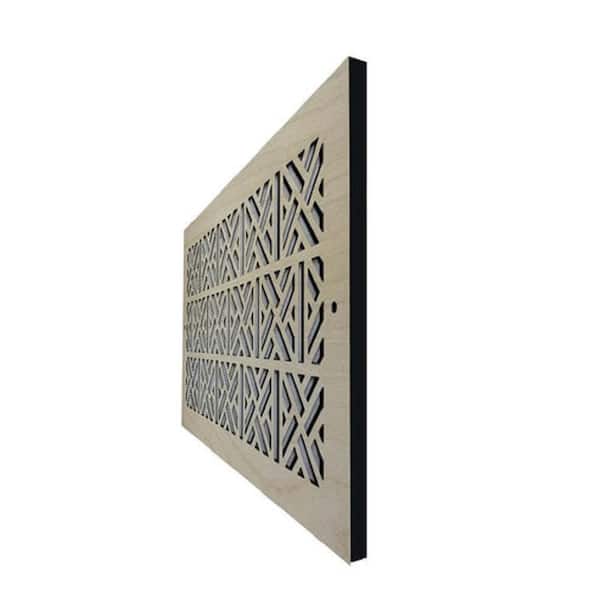Cherokee Wood Air Register (2x 12)- Screw-In Wall and Ceiling Vent Cover- Decorative Wooden HVAC Grill