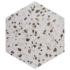 Venice Hex XT White 8-5/8 in. x 9-7/8 in. Porcelain Floor and Wall Tile (11.56 sq. ft./Case)