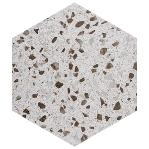 Venice Hex XT White 8-5/8 in. x 9-7/8 in. Porcelain Floor and Wall Tile (11.5 sq. ft./Case)