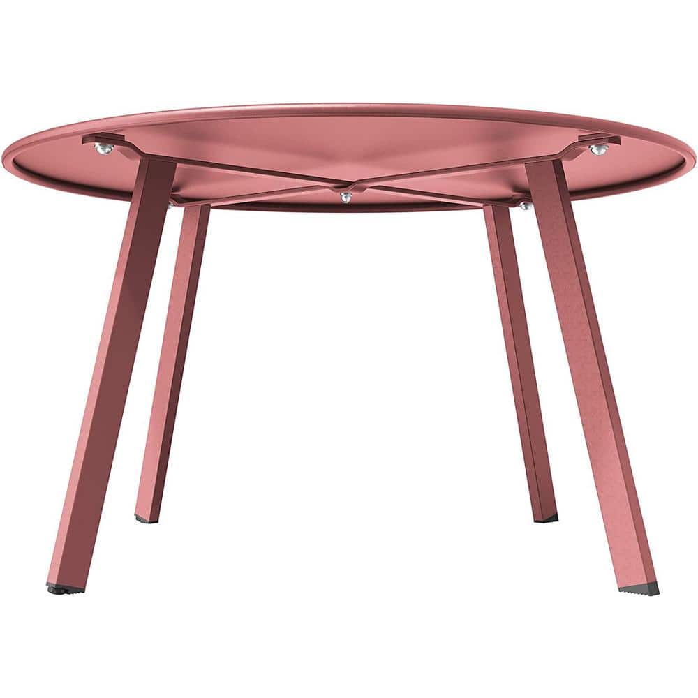 Rose Dawn Outdoor Metal Coffee Table, Weather Resistant Large Side Table fo