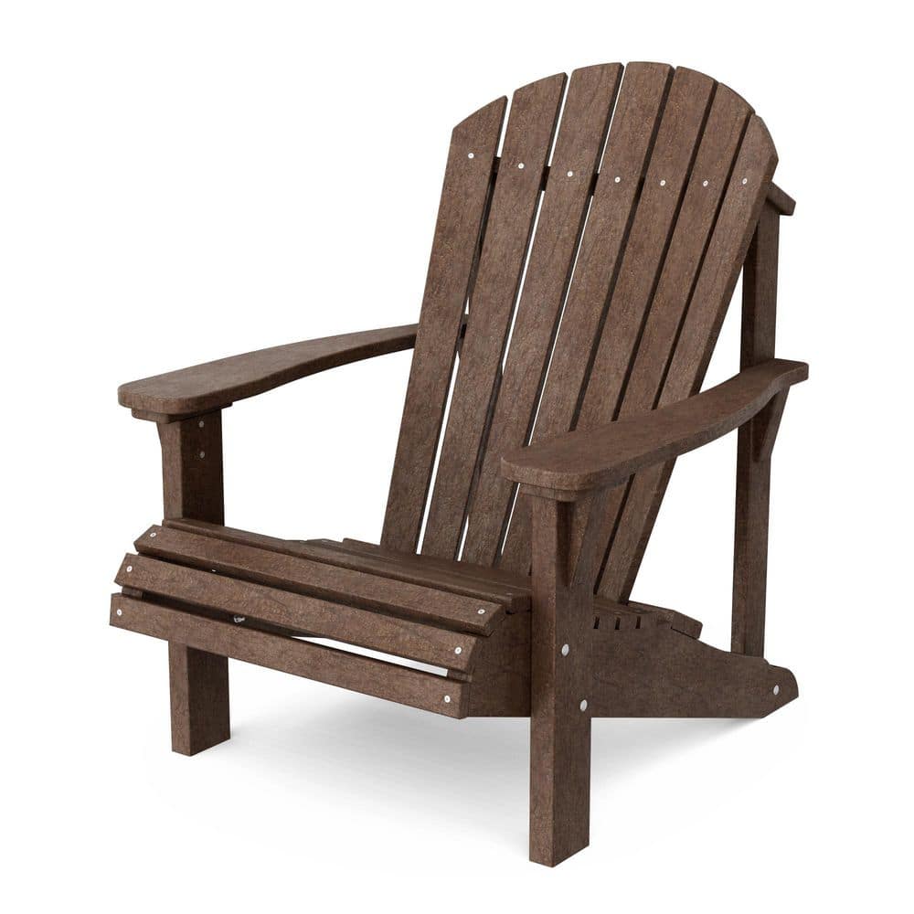 Heritage Tudor Brown HDPE Plastic Outdoor Sunrise Adirondack Chair price history on PriceWatchPro