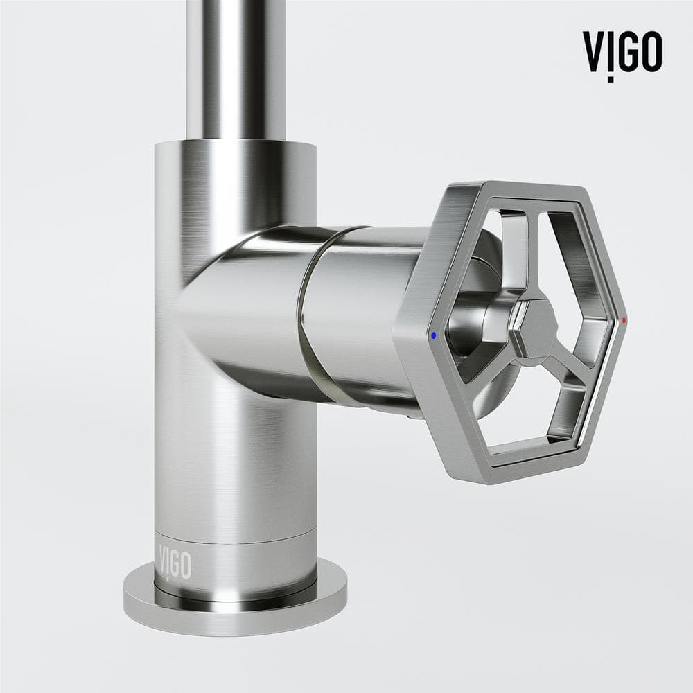 Ruxton Brushed Nickel Single-Handle Low-Arc Bathroom Faucet