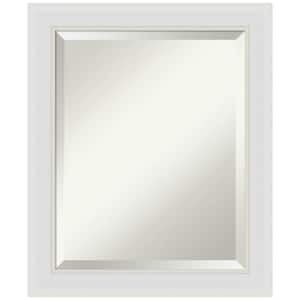 Medium Rectangle Flair Soft White Beveled Glass Casual Mirror (24 in. H x 20 in. W)