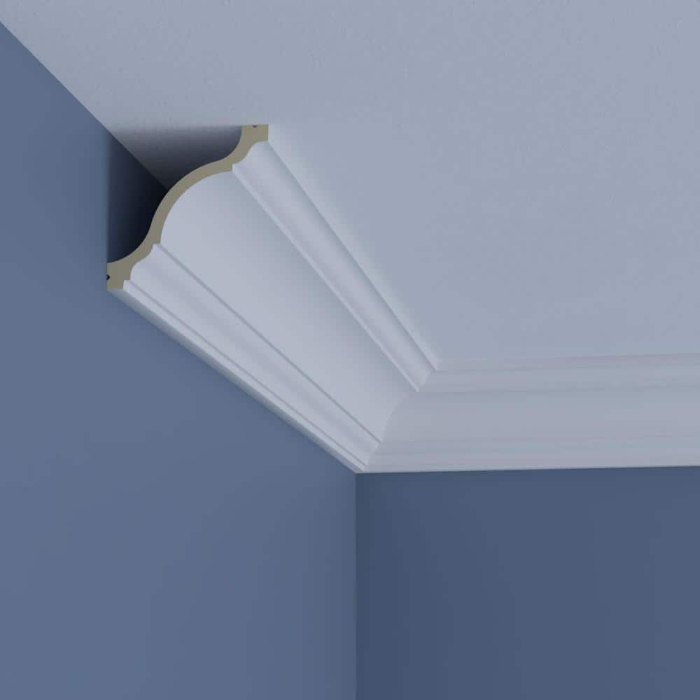 Austin 96" Gray Polyurethane Crown Moulding