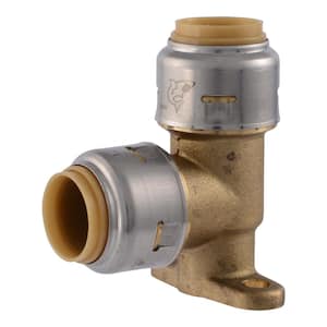 Max 1/2 in. Push-to-Connect Brass 90° Drop Ear Elbow Fitting