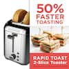 BLACK+DECKER 2-Slice Black Wide Slot Toaster with Temperature Control  TR1300BD - The Home Depot