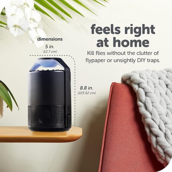 Misopily Black Indoor Insect Trap, Midnight Auto Mode Fan Powered