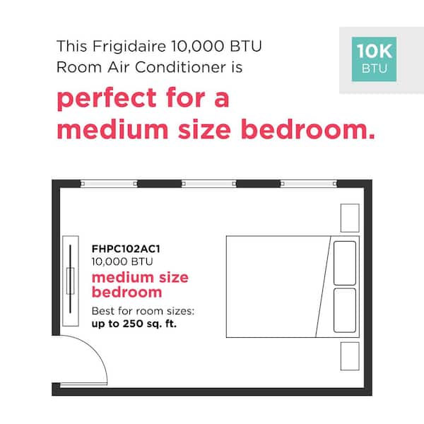 Frigidaire FHPC102AC1 10,000 BTU 3-in-1 Portable Room Air Conditioner in White - 3