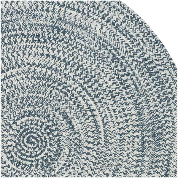 Kaari Tweed Electric Black 10 ft. x 10 Indoor/Outdoor Round Area Rug