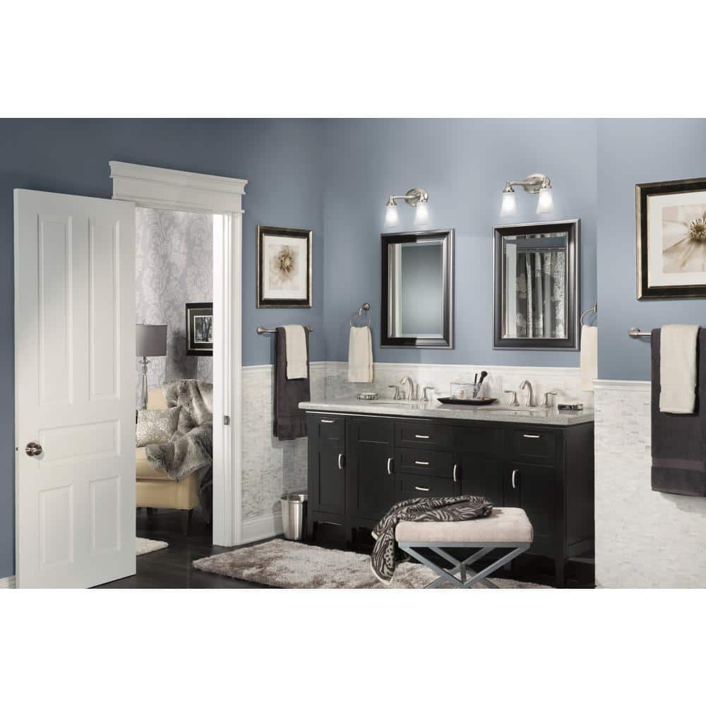 Brushed Nickel 3-Piece Bathroom Hardware Set with 24" Towel Bar