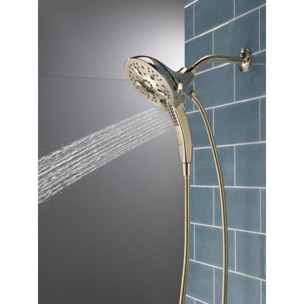 Lumicoat Polished Nickel Dual Shower Head with Handheld Spray