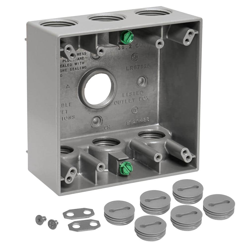 YXX-TECH Single-Gang electrica Outlet Box,Suitable 1/2-Inch