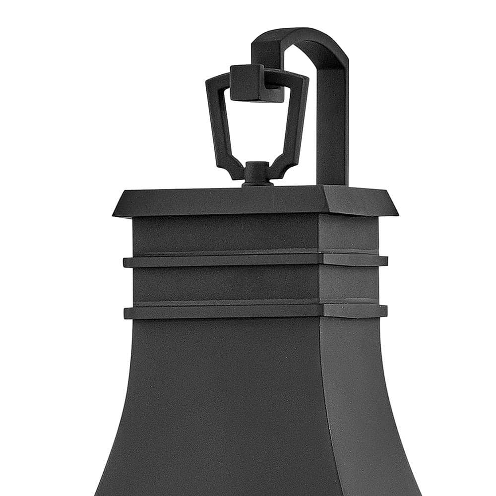 Museum Black 3-Light Outdoor Wall Lantern with Clear Seedy Glass