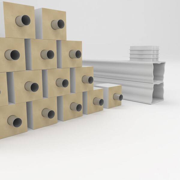 Ekena Millwork Fiberthane Avalon Balustrade 192 in. L x 42 in. H Fiberglass Railing Kit