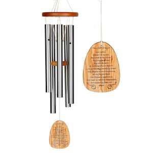 Signature Collection, Woodstock Reflections, The Lord's Prayer 22 in. Silver Wind Chime WRLP