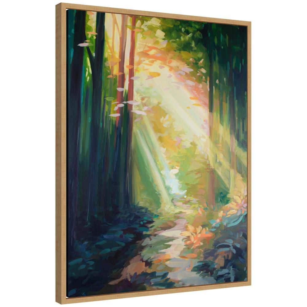 "Sylvie ""Forest Sunshine"" by Rachel Christopoulos Landscape Framed Art Print 30 in. x 23 in." price history on PriceWatchPro