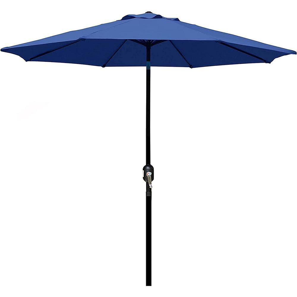 Outdoor Patio Umbrella, Striped Patio Umbrella, Umbrella with Push Button T