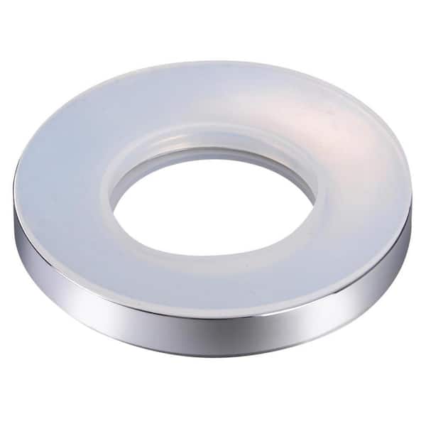 Novatto 3 in. O.D. x 3/8 in. Bathroom Vessel Sink Mounting Ring in Brushed Nickel