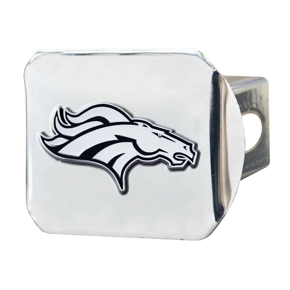 Denver Broncos Hitch Cover - Chrome