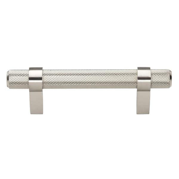 GLIDERITE 3 in. (76 mm ) Center-to Center Stainless Steel Finish Knurled Bar Pull (10-Pack )