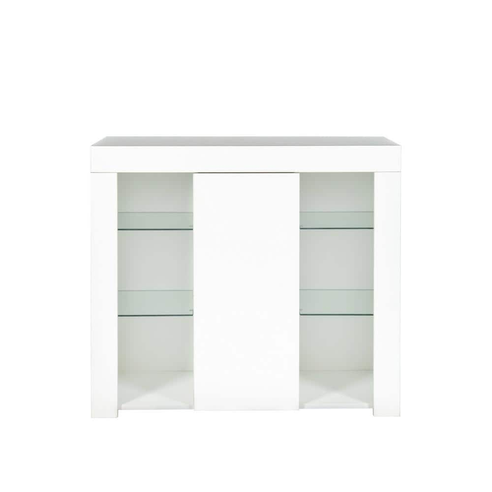 White high deals gloss buffet sideboard