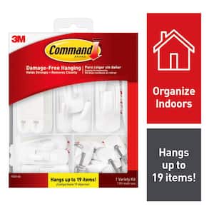 Command Small Wire Toggle Hooks, Damage Free Hanging Wall Hooks with  Adhesive Strips, No Tools Wall Hooks for Hanging Organizational Christmas