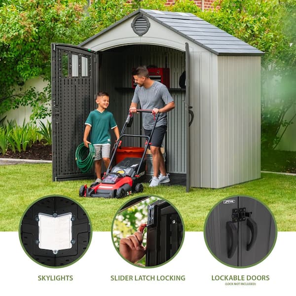 Lifetime Classic 8 ft. W x 5 ft. D Resin Shed 60468 - The Home Depot