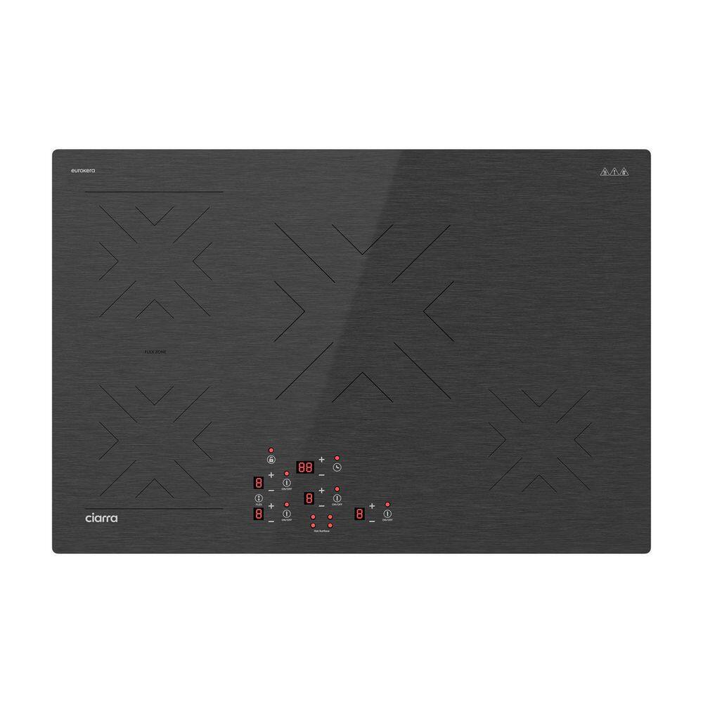 30 in. 4 Booster Burners Smart Smooth induction Cooktop in Black with Touch Control and one Flex Zone price history on PriceWatchPro